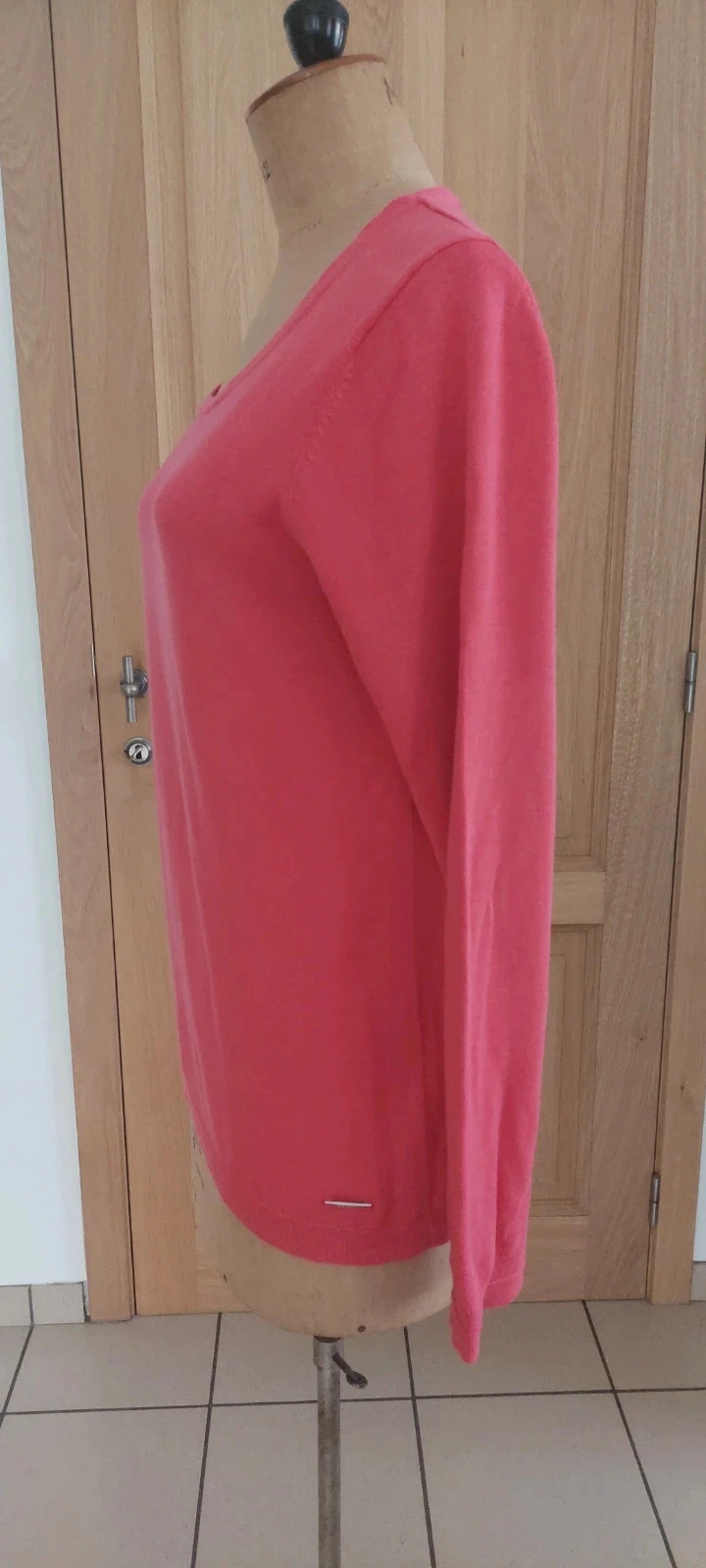 Pull fin en maille Esprit rose corail - Taille L (40) - Excellent état – photo 4